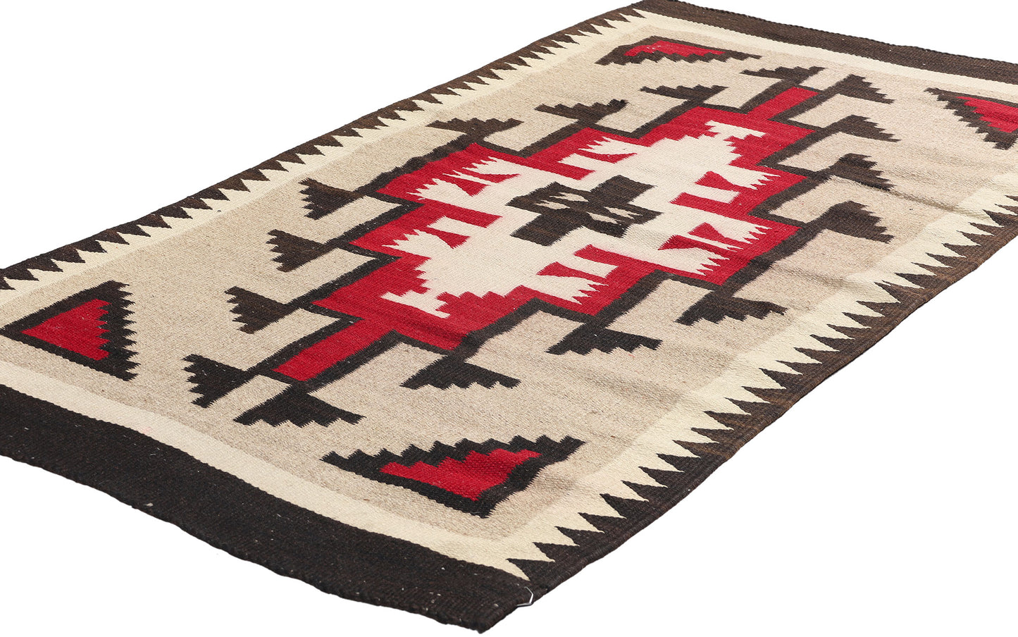 3 x 5 Antique Ganado Navajo Rug 79136