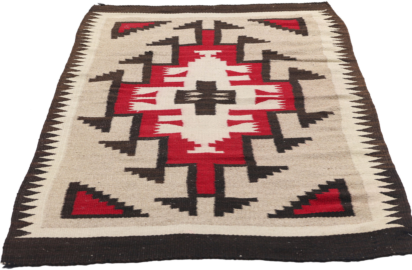 3 x 5 Antique Ganado Navajo Rug 79136
