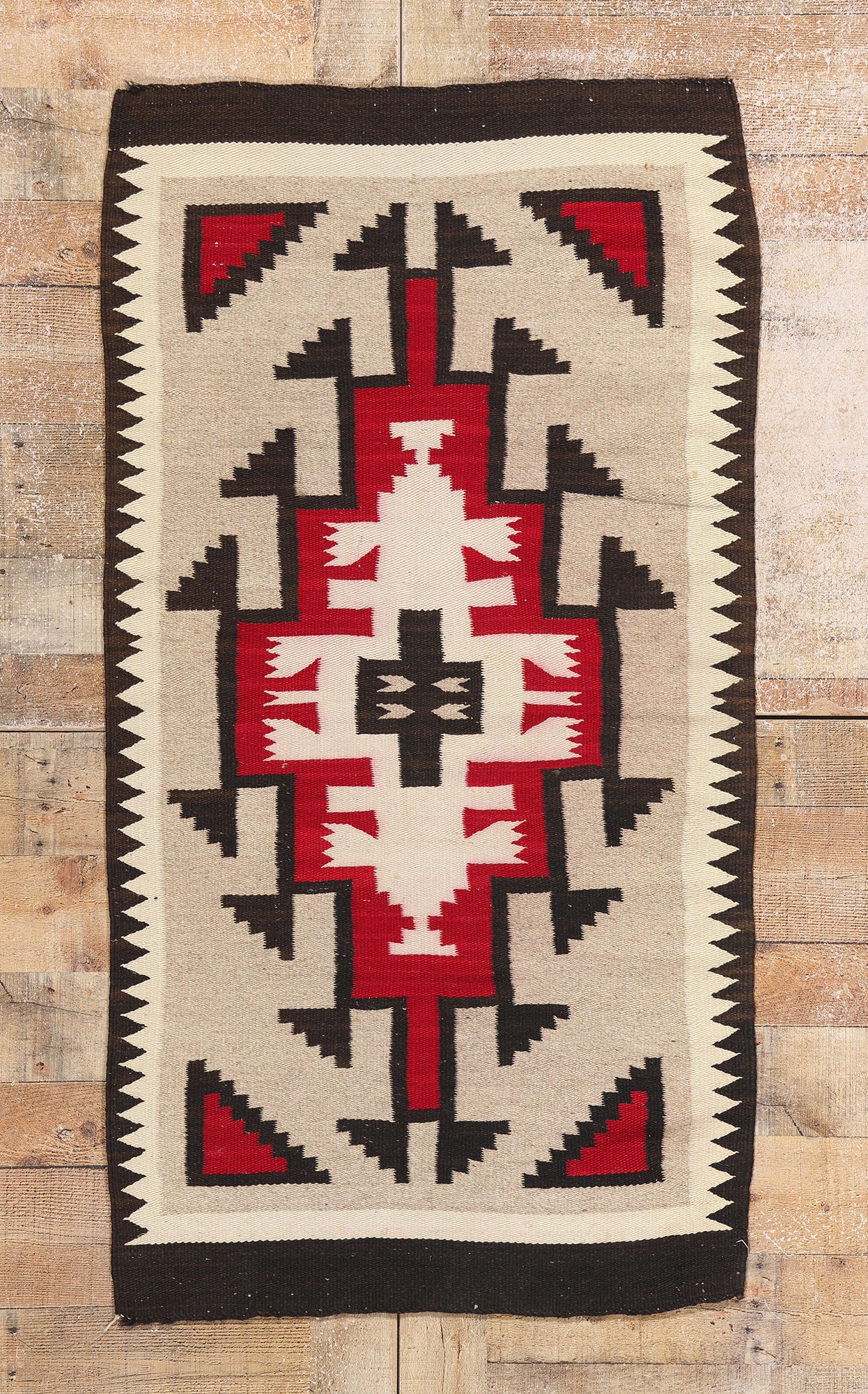 3 x 5 Antique Ganado Navajo Rug 79136
