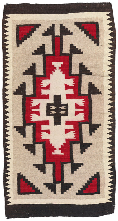 3 x 5 Antique Ganado Navajo Rug 79136