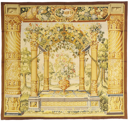 5 x 6 Flemish Garden Tapestry Inspired by Jacob Wauters 73698