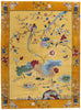 10 x 13 Golden Chinese Art Deco Rug 30920