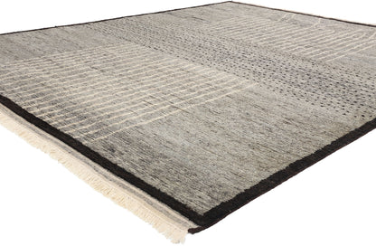 8 x 10 Dusk Lines Modern Gray Moroccan Rug 31206