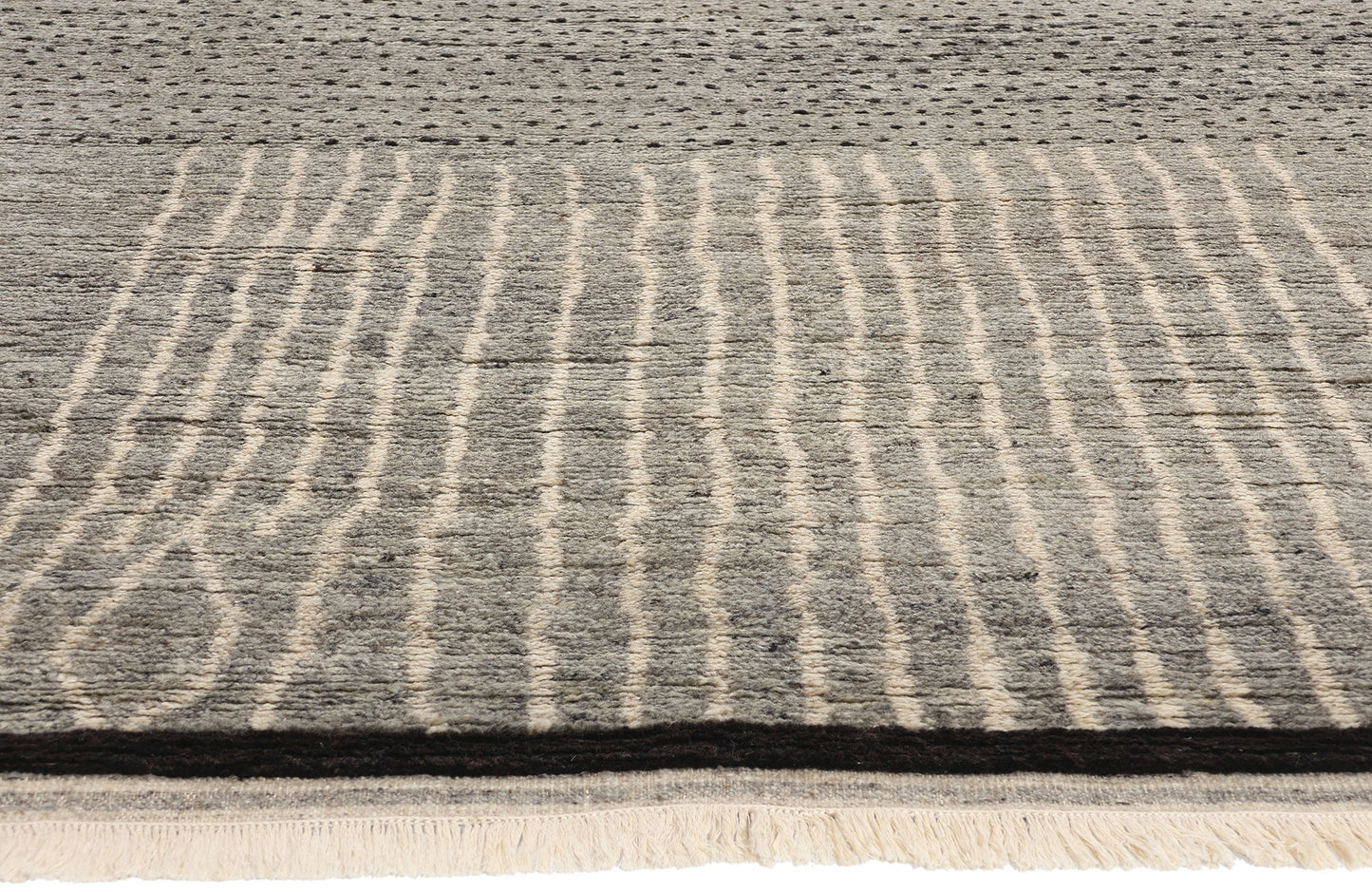 8 x 10 Dusk Lines Modern Gray Moroccan Rug 31206