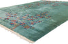 9 x 11 Vintage Green Chinese Art Deco Rug 79112