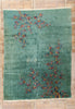 9 x 11 Vintage Green Chinese Art Deco Rug 79112