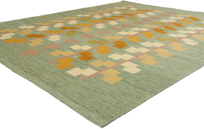8 x 10 Scandinavian Modern Swedish Inspired Kilim Rug 31126