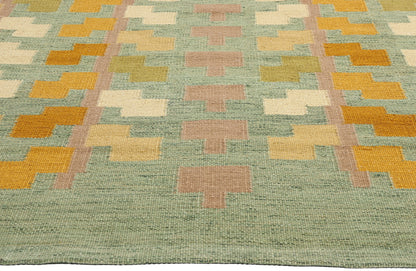 8 x 10 Scandinavian Modern Swedish Inspired Kilim Rug 31126