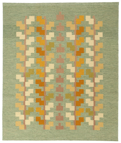 8 x 10 Scandinavian Modern Swedish Inspired Kilim Rug 31126