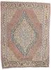 5 x 6 Vintage Persian Floral Bijar Kilim Rug 78213