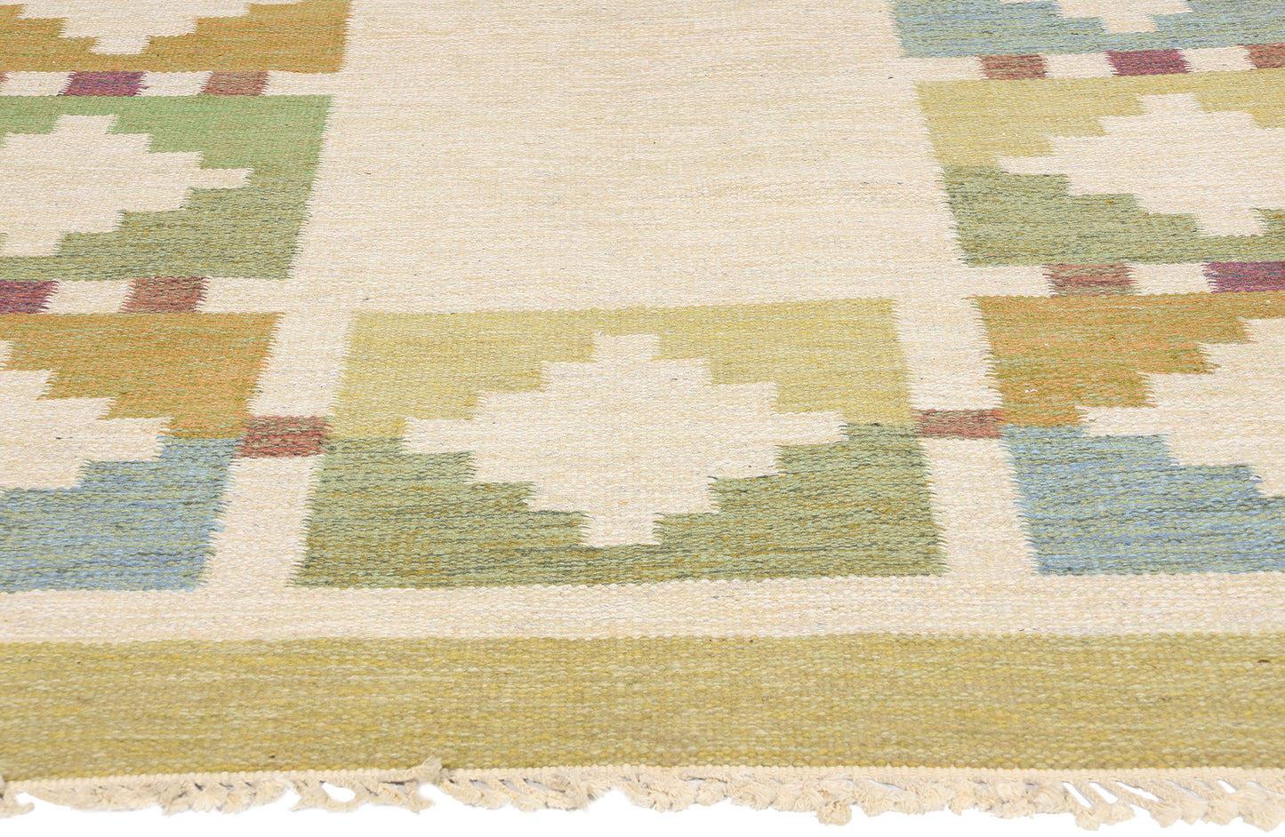 7 x 10 Ida Rydelius Vintage Swedish Rollakan Rug 79031