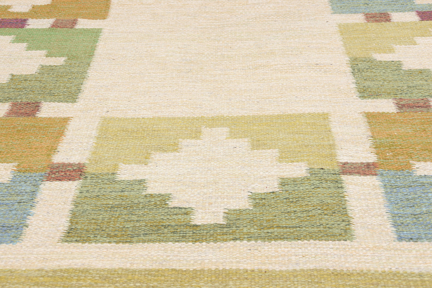 7 x 10 Ida Rydelius Vintage Swedish Rollakan Rug 79031