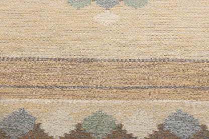 4 x 7 Ingegerd Silow Vintage Swedish Rollakan Rug 79059