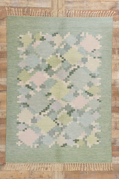 5 x 8 Ingegerd Silow Vintage Swedish Rollakan Rug 79053