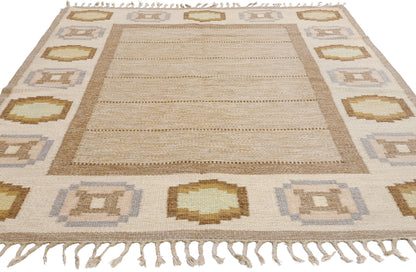5 x 8 Ingegerd Silow Vintage Swedish Rollakan Rug 79056