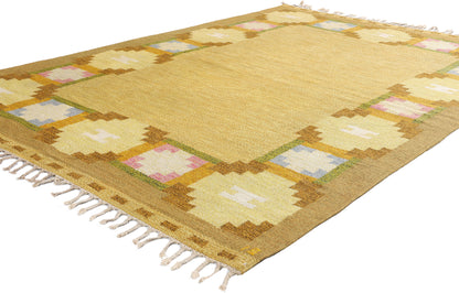 5 x 8 Ingegerd Silow Vintage Swedish Rollakan Rug 79026