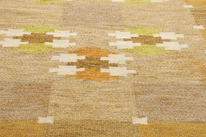 5 x 8 Ingegerd Silow Vintage Swedish Rollakan Rug 79052
