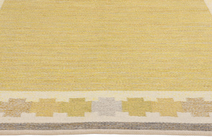 5 x 8 Ingegerd Silow Vintage Swedish Rollakan Rug 79037