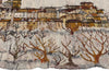 3 x 4 Vintage Polish Zimowe Miasto Gobelin Tapestry 79064