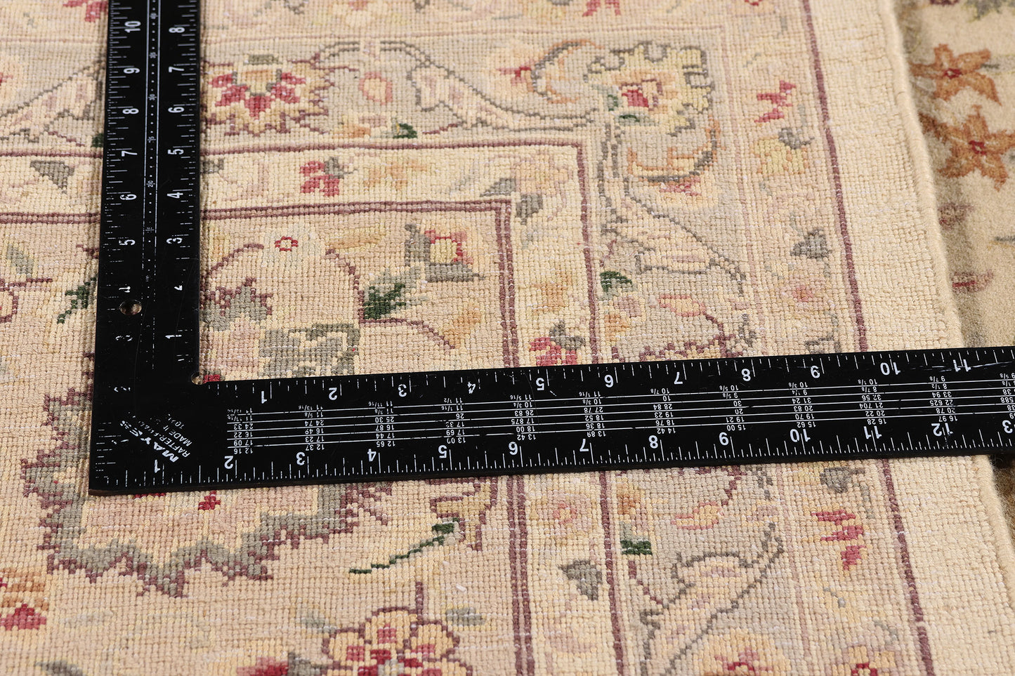 9 x 12 Vintage Ivory Chinese Tabriz Rug 79246
