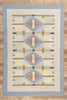7 x 10 Karin Jonsson Vintage Swedish Rollakan Rug 79025