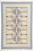 7 x 10 Karin Jonsson Vintage Swedish Rollakan Rug 79025