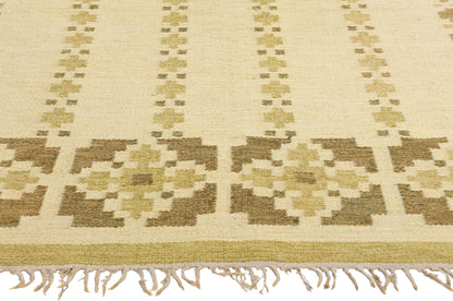 4 x 7 Kerstin Persson Vintage Swedish Rollakan Rug 79049