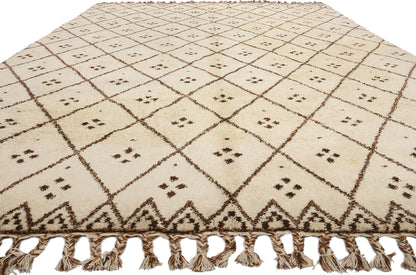 12 x 18 Vintage Moroccan Beni Ourain Rug 78975