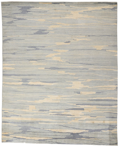 8 x 10 Contemporary Abstract Seaside Biophilic Rug 31145