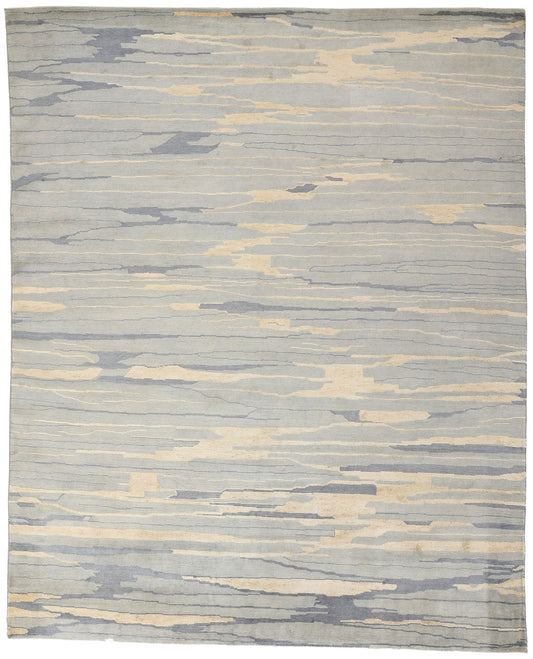 8 x 10 Contemporary Abstract Seaside Biophilic Rug 31145