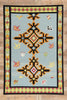 6 x 9 Light Blue Indian Kilim Rug 31351