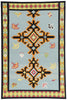 6 x 9 Light Blue Indian Kilim Rug 31351