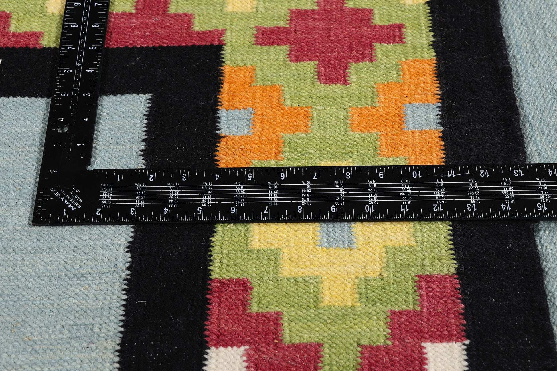 9 x 12 Light Blue Indian Kilim Rug 31349
