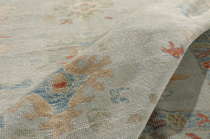 12 x 15 Light Blue Modern Turkish Oushak Rug 54029