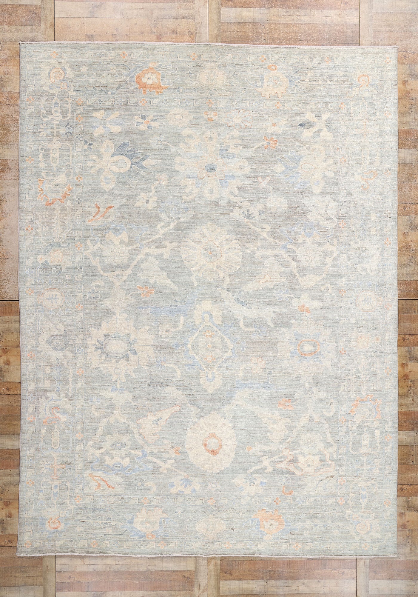 10 x 13 Modern Light Blue Sultanabad Rug 81125