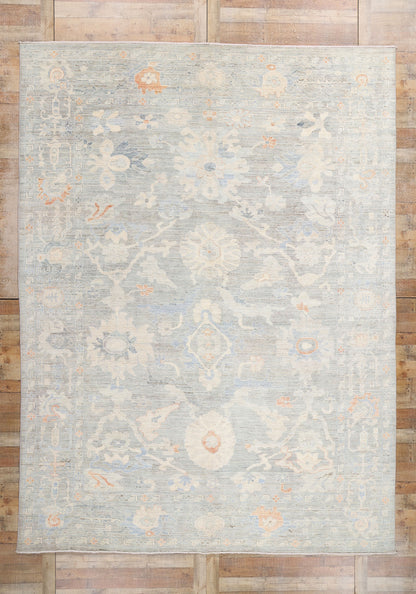 10 x 13 Modern Light Blue Sultanabad Rug 81125