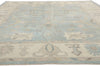 11 x 14 Modern Light Blue Turkish Oushak Rug 53989