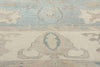 11 x 14 Modern Light Blue Turkish Oushak Rug 53989