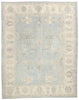 11 x 14 Modern Light Blue Turkish Oushak Rug 53989
