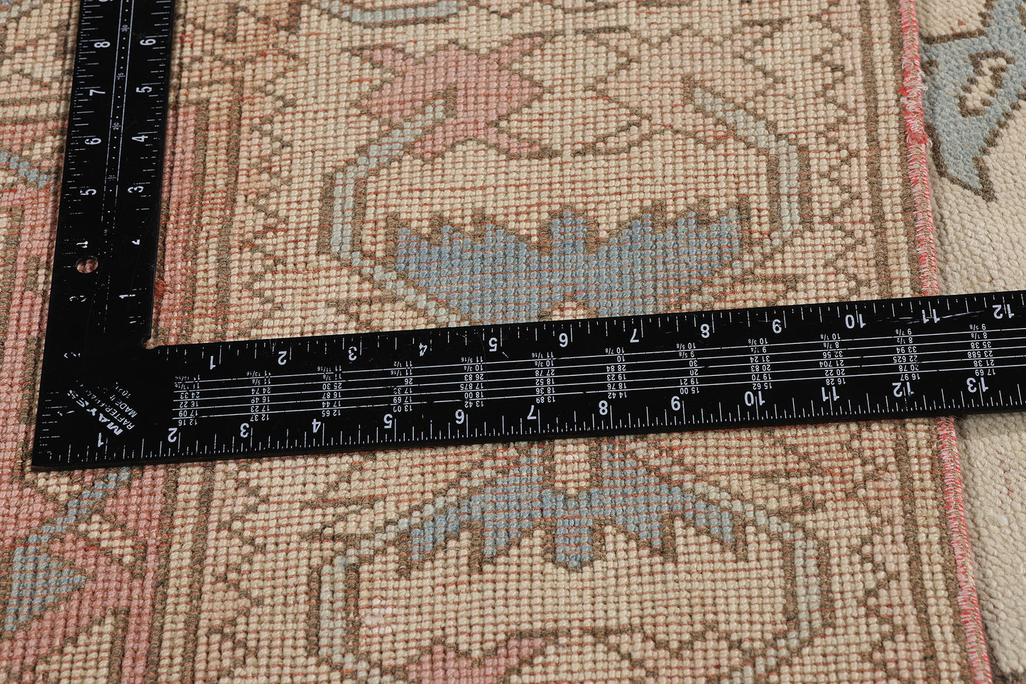 6 x 9 Vintage Pastel Turkish Oushak Rug 53992