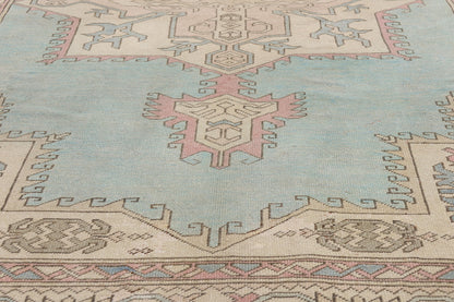 6 x 9 Vintage Pastel Turkish Oushak Rug 53992