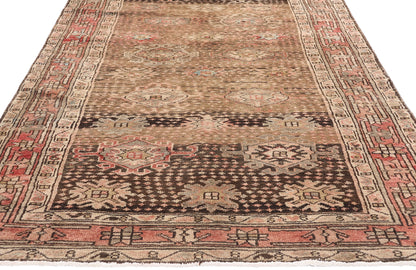 4 x 15 Antique Persian Hamadan Rug 61325