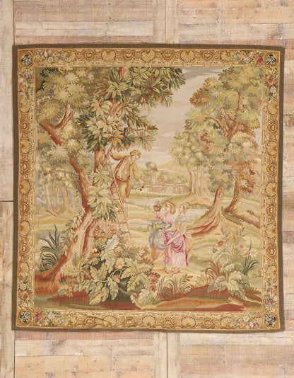 7 x 7 - Multicolor Chinese Tapestry Rug - 73700