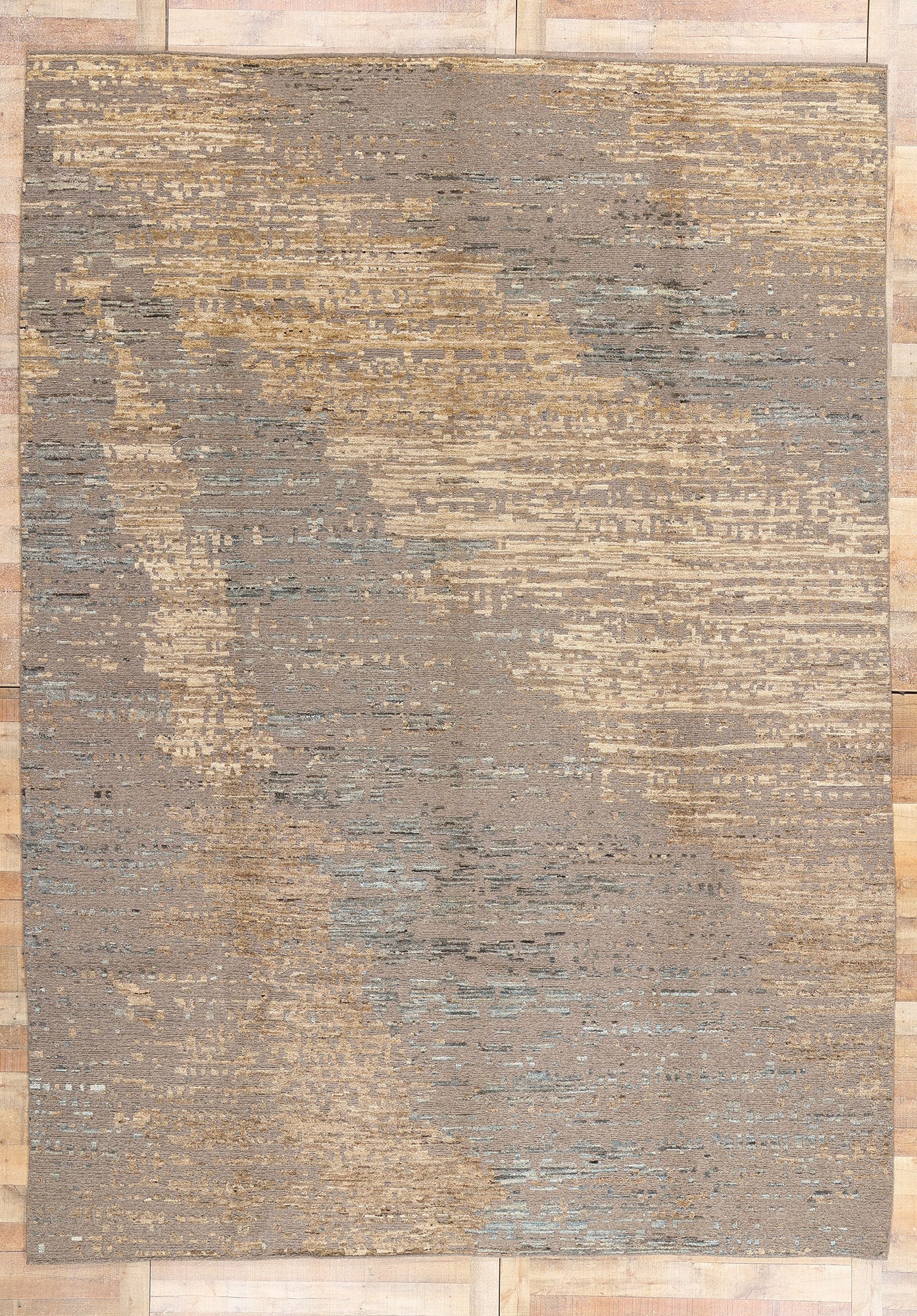 10 x 14 Modern Abstract Pakistani Soumak Rug 81158