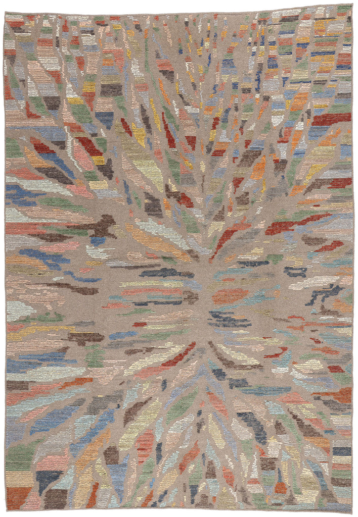 10 x 14 Modern Abstract Pakistani Soumak Rug 81162