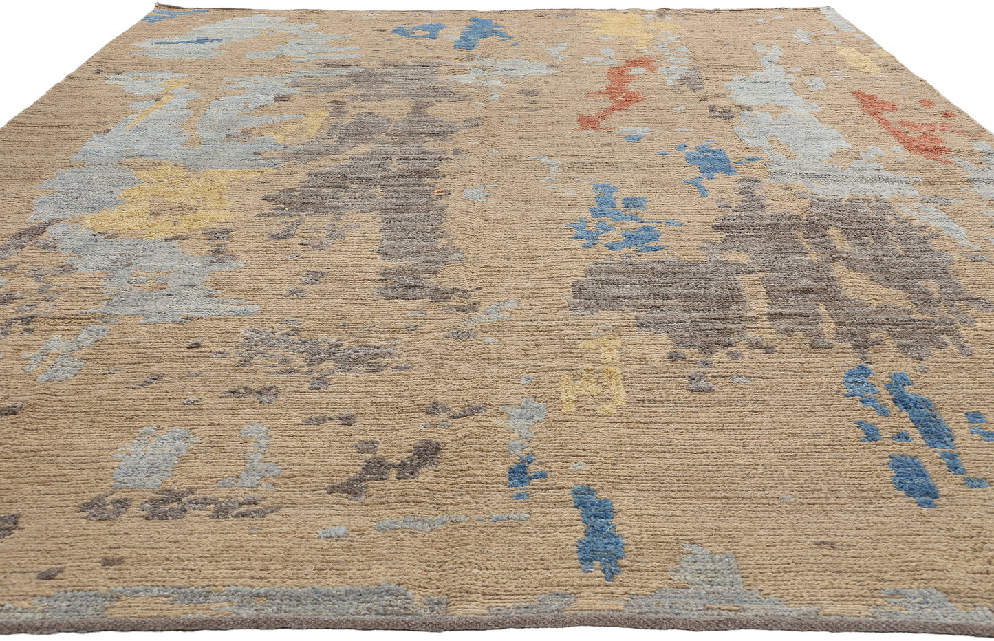 9 x 13 Modern Abstract Pakistni Soumak Rug 81128