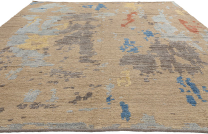 9 x 13 Modern Abstract Pakistni Soumak Rug 81128