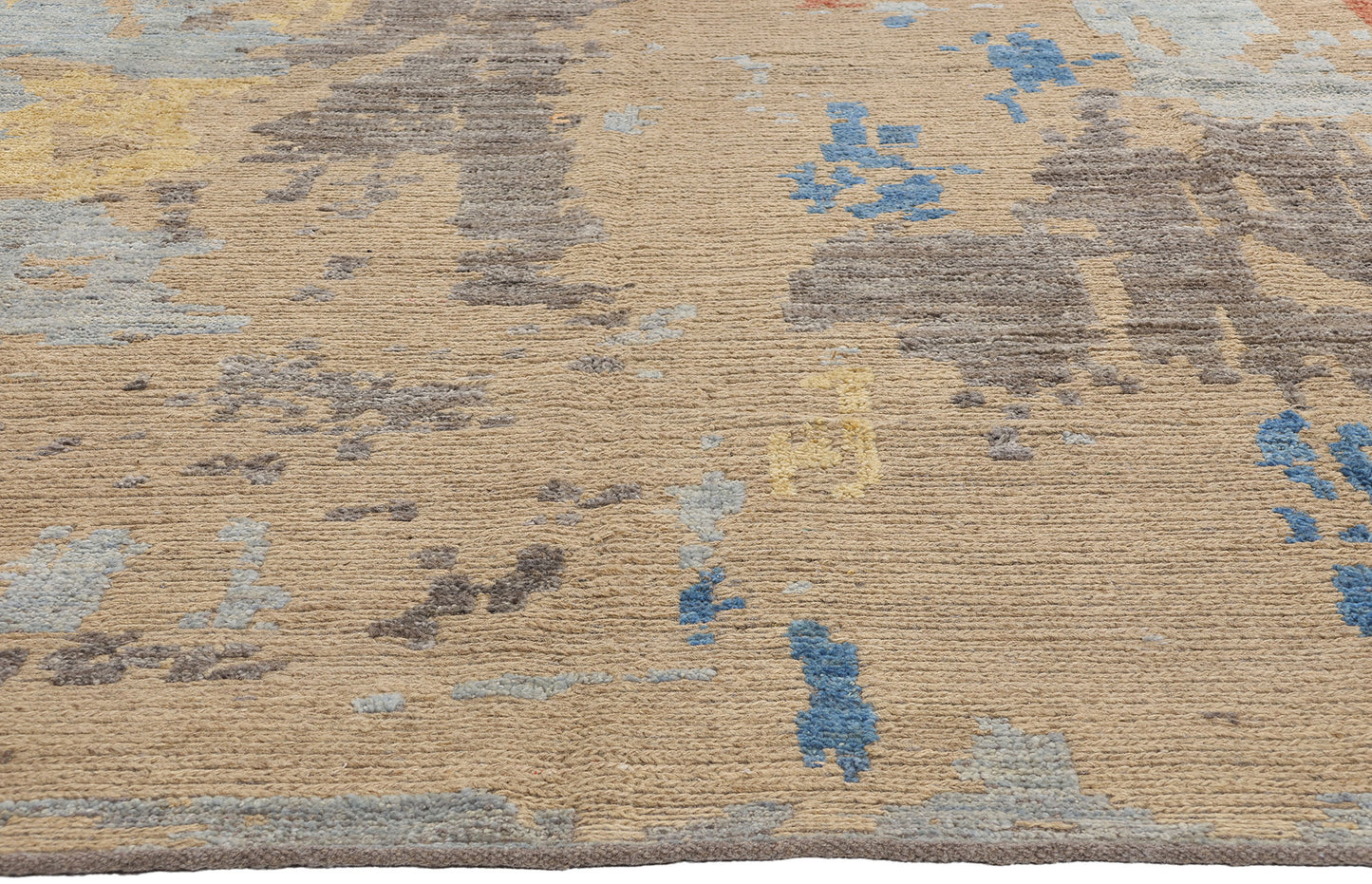 9 x 13 Modern Abstract Pakistni Soumak Rug 81128