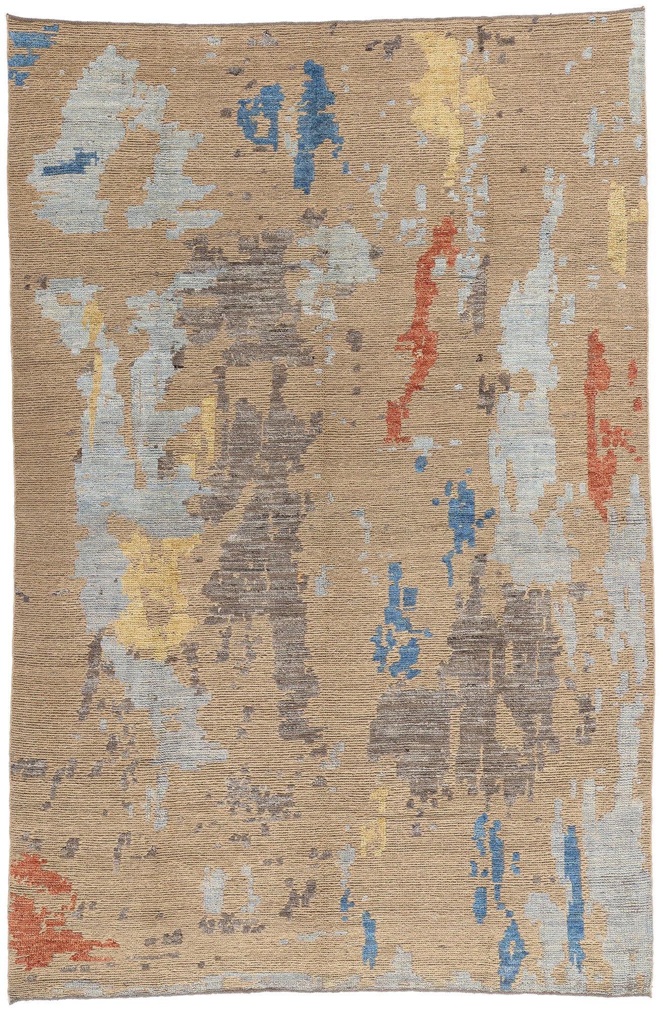 9 x 13 Modern Abstract Pakistni Soumak Rug 81128
