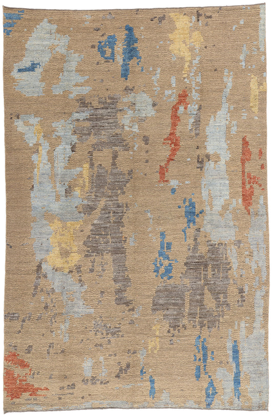 9 x 13 Modern Abstract Pakistni Soumak Rug 81128